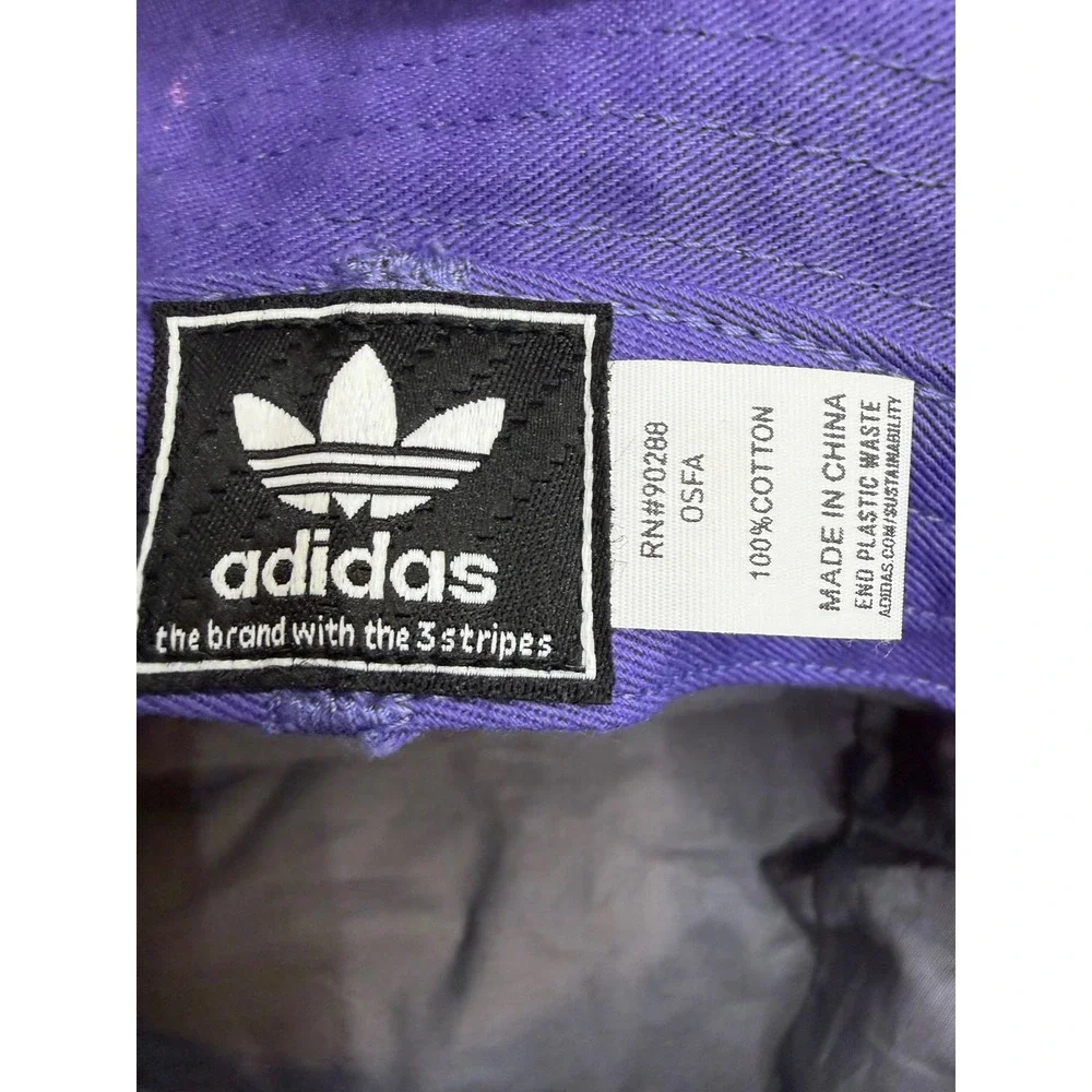 Adidas Originals Purple Tie Dye Bucket Hat Trefoil Logo OSFA Cotton Streetwear
